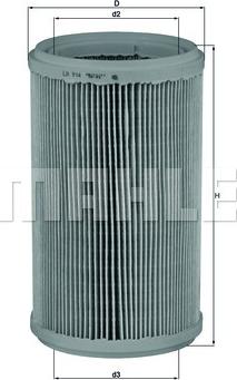 KNECHT LX 914 - Air Filter, engine onlydrive.pro