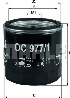 KNECHT OC 977/1 - Oil Filter onlydrive.pro