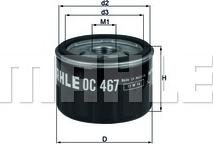 KNECHT OC 467 - Oil Filter onlydrive.pro