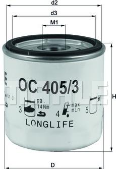 KNECHT OC 405/3 - Oil Filter onlydrive.pro