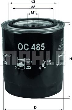 KNECHT OC 485 - Oil Filter onlydrive.pro