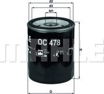 KNECHT OC 478 - Oil Filter onlydrive.pro