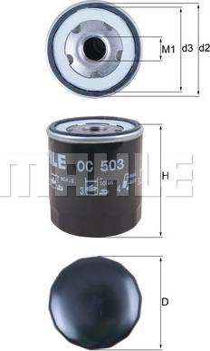 KNECHT OC 503 - Oil Filter onlydrive.pro