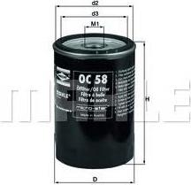 MAHLE OC 58 - Oil Filter onlydrive.pro