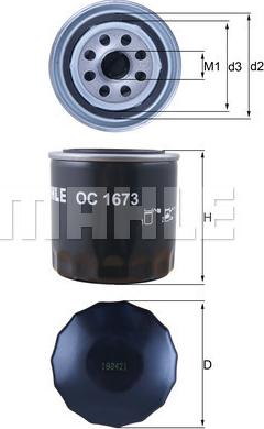 KNECHT OC 1673 - Oil Filter onlydrive.pro