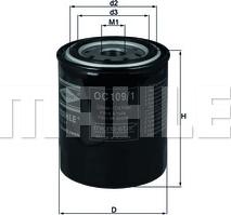 KNECHT OC 109/1 - Oil Filter onlydrive.pro