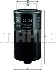 KNECHT OC 105 - Oil Filter onlydrive.pro