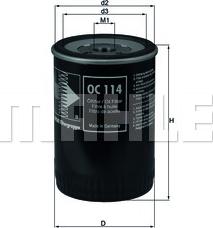 KNECHT OC 114 - Oil Filter onlydrive.pro