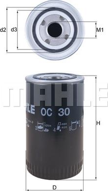 KNECHT OC 30 - Oil Filter onlydrive.pro