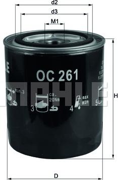 KNECHT OC 261 - Oil Filter onlydrive.pro
