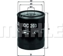 KNECHT OC 203 - Oil Filter onlydrive.pro