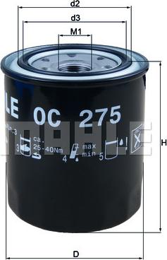 KNECHT OC 275 - Oil Filter onlydrive.pro