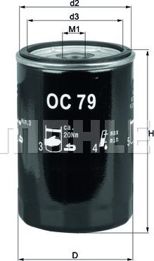 KNECHT OC 79 - Oil Filter onlydrive.pro