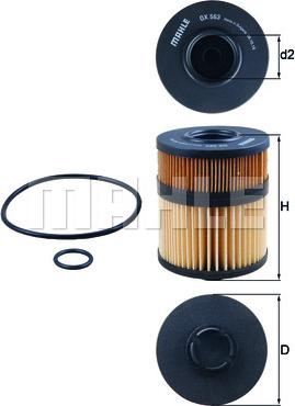 KNECHT OX 563D - Oil Filter onlydrive.pro