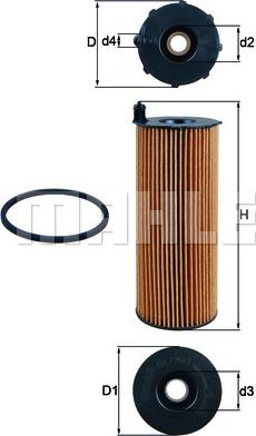 KNECHT OX 196/1D - Oil Filter onlydrive.pro