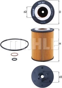 KNECHT OX 367D - Oil Filter onlydrive.pro