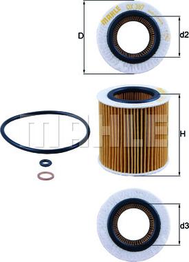 KNECHT OX 387D - Öljynsuodatin onlydrive.pro