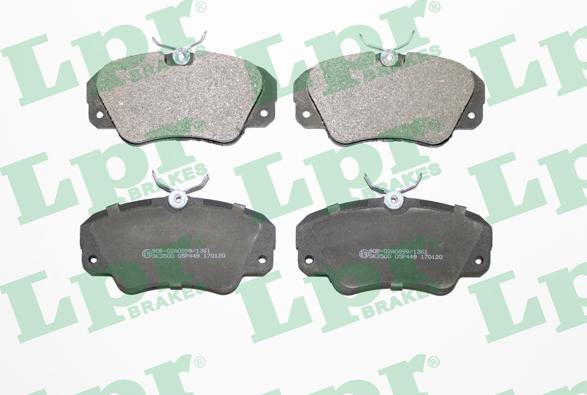 LPR 05P449 - Brake Pad Set, disc brake onlydrive.pro