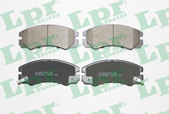 LPR 05P565 - Brake Pad Set, disc brake onlydrive.pro