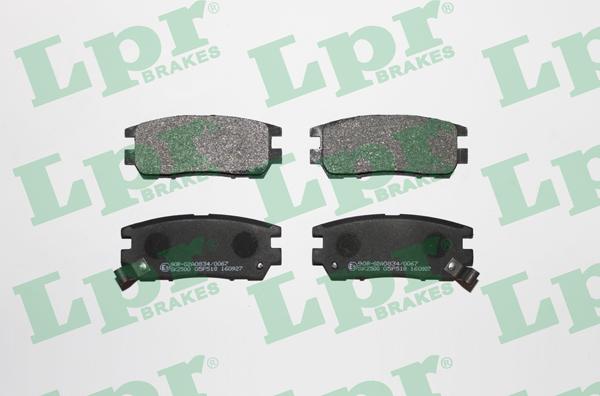 LPR 05P518 - Brake Pad Set, disc brake onlydrive.pro