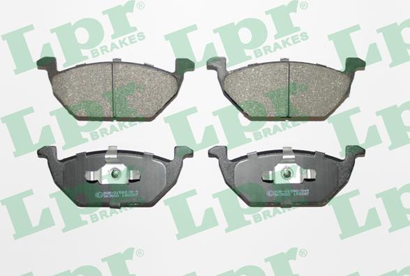 LPR 05P668 - Brake Pad Set, disc brake onlydrive.pro