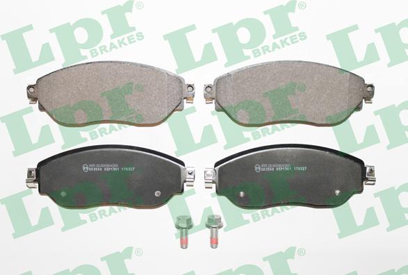 LPR 05P1901 - Brake Pad Set, disc brake onlydrive.pro