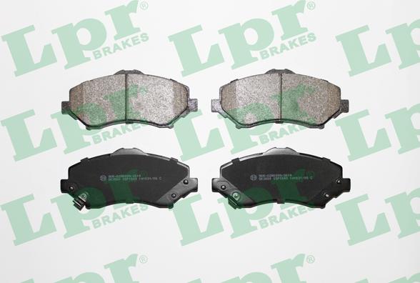 LPR 05P1549 - Brake Pad Set, disc brake onlydrive.pro