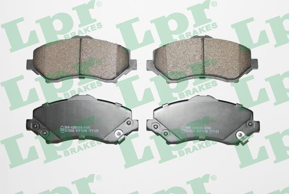 LPR 05P1548 - Brake Pad Set, disc brake onlydrive.pro