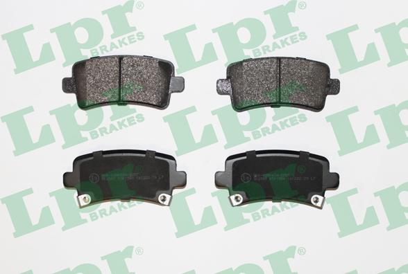 LPR 05P1584 - Brake Pad Set, disc brake onlydrive.pro