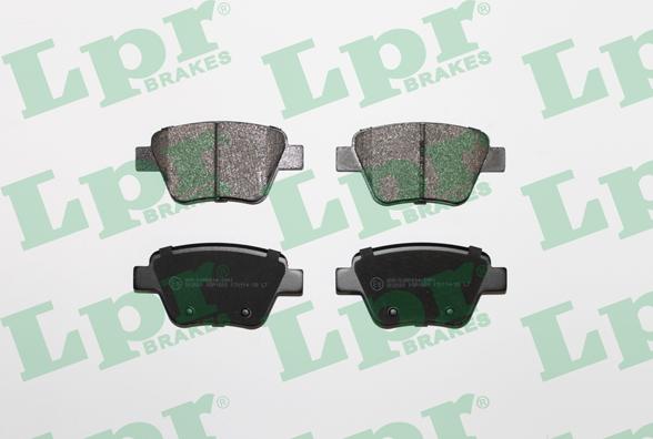 LPR 05P1608 - Brake Pad Set, disc brake onlydrive.pro