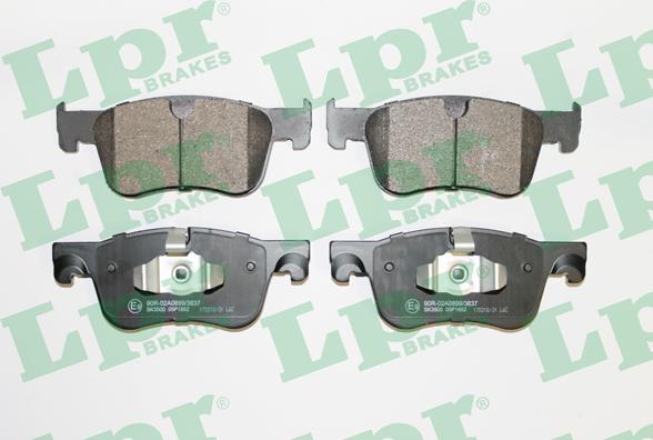 LPR 05P1852 - Brake Pad Set, disc brake onlydrive.pro