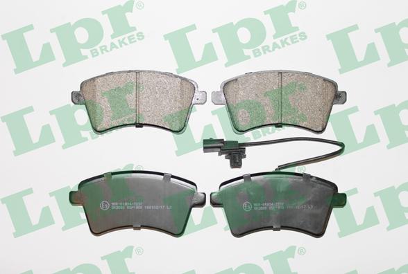 LPR 05P1800 - Brake Pad Set, disc brake onlydrive.pro