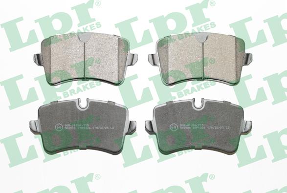 LPR 05P1826 - Brake Pad Set, disc brake onlydrive.pro