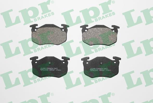 LPR 05P307 - Brake Pad Set, disc brake onlydrive.pro