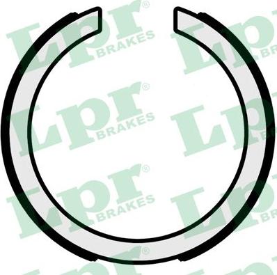 LPR 01095 - Brake Shoe Set, parking brake onlydrive.pro