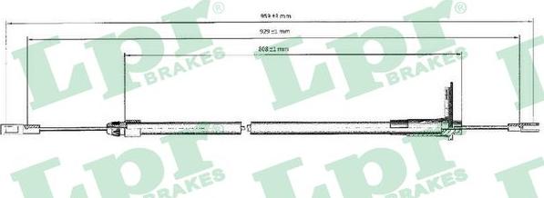 LPR C0440B - Cable, parking brake onlydrive.pro