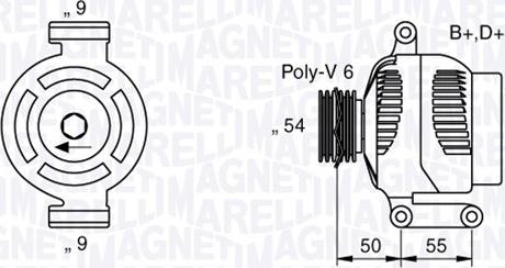 Magneti Marelli 063358061010 - Генератор onlydrive.pro