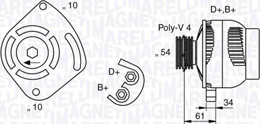 Magneti Marelli 063377030010 - Generaator onlydrive.pro