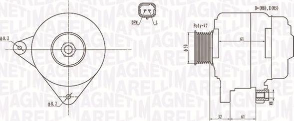 Magneti Marelli 063731959010 - Alternator onlydrive.pro