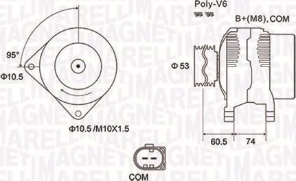 Magneti Marelli 063731905010 - Laturi onlydrive.pro