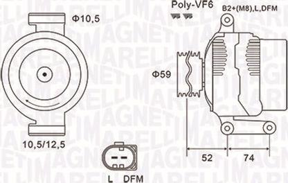 Magneti Marelli 063731928010 - Kintamosios srovės generatorius onlydrive.pro