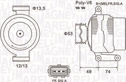 Magneti Marelli 063731635010 - Generaator onlydrive.pro