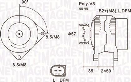 Magneti Marelli 063731675010 - Laturi onlydrive.pro