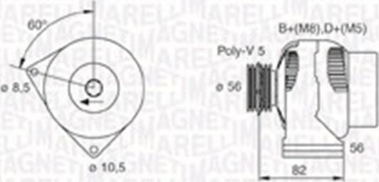 Magneti Marelli 063731305010 - Ģenerators onlydrive.pro