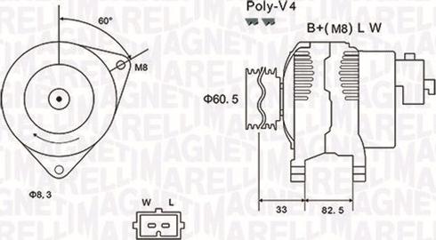 Magneti Marelli 063731317010 - Kintamosios srovės generatorius onlydrive.pro