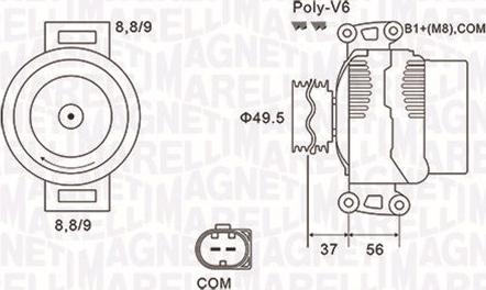 Magneti Marelli 063732038010 - Генератор onlydrive.pro