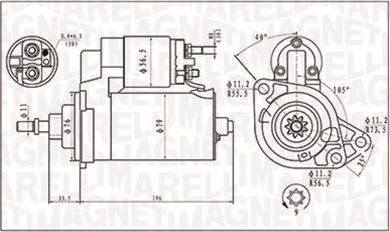 Magneti Marelli 063720713010 - Starter onlydrive.pro