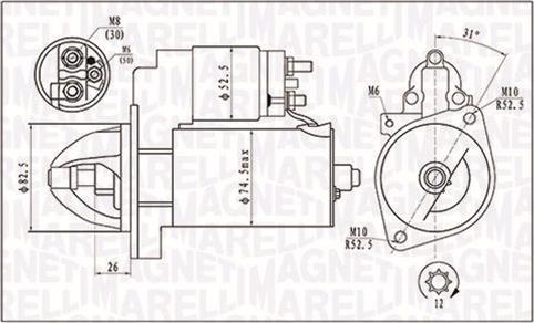 Magneti Marelli 063721410010 - Käynnistinmoottori onlydrive.pro