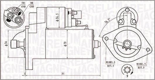 Magneti Marelli 063721135010 - Starter onlydrive.pro