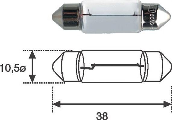 Magneti Marelli 009600390000 - Polttimo, rekisterikilvenvalo onlydrive.pro